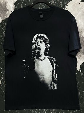 Mick Jagger The Rolling Stones Band Graphic Shirt